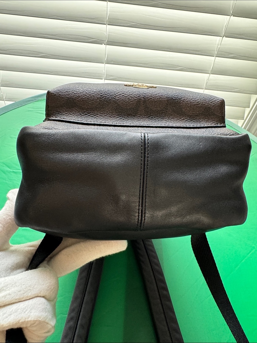 Coach Dark Brown Signature Mini Backpack 🎒 LIKE NEW!!! - Picture 8 of 13